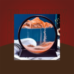 Dekoratif Sulu Kum Saati Yuvarlak Akvaryum Hareketli Ofis Masa Üstü Ev Dekoratif Kum Saati 5 İnc-1