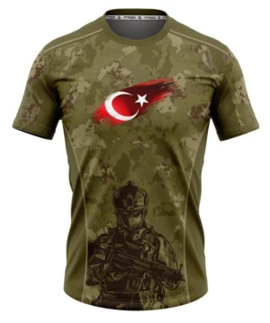 ONYOUSPORT KAMUFULAJ BAYRAK DETAY TSHIRT