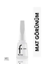 Flormar Oje - Matte Nail Enamel M01 White Board