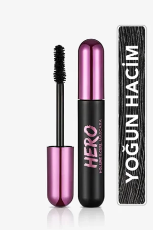 Flormar Kıvrım Ve Hacim Veren Maskara (SİYAH) - Hero Volume & Curl Mascara