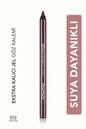 Flormar Işıltılı Kalıcı Göz Kalemi (PEMBE-TEN) - Extreme Tattoo Gel Pencil - 010 Dusty Plum