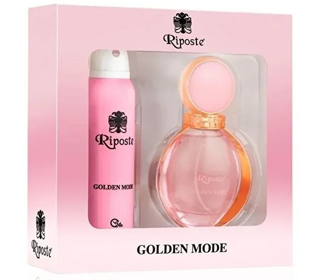 Riposte Kadın Parfüm & Deodorant Seti Golden Mode For Women 85 Ml